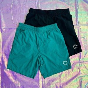 American Eagle Teal & Black All Day Shorts Bundle
